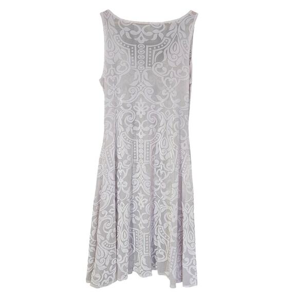 Elhoffer Design Essential Aquarius Knee Length Dress Jewel Box White Size L - Picture 6 of 9